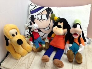 * Disney Goofy & Pluto goods 5 point soft toy cushion 4P62 [ large ]