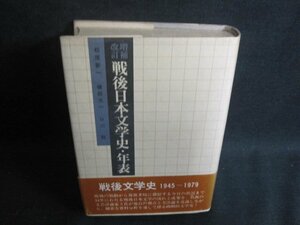 戦後日本文学史・年表　シミ大日焼け強/TCZL