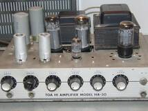 レア 昭和レトロ　TOA　HA-30　アンプ　HI AMPLIFIER　部品取り　真空管アンプ　/BM56_画像9