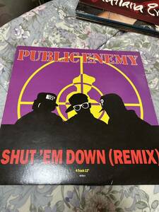 PUBLIC ENEMY-shut 'em down UKオリジナル12インチ