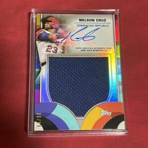 Nelson Cruz 2023 Topps world baseball classic wbc ネルソンクルーズ jersey relic autograph 【99枚限定】 直筆サインカードの画像1