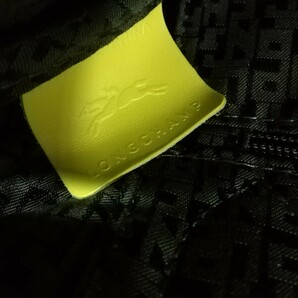 美品 LONGCHAMP ロンシャン 2WAY バック バッグ 鞄 レモン イエロー系 ル プリアージュ エクストラ XS ハンドルバッグ カウハイドレザーの画像8