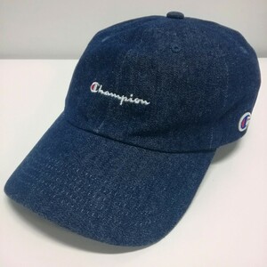 Champion チャンピオン キャップ 帽子 デニム コットン ロゴ 57～59cm