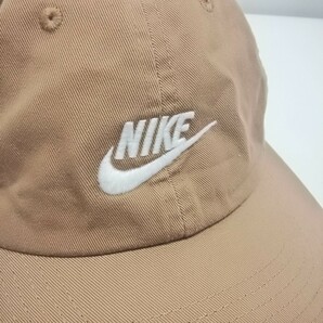 NIKE ナイキ キャップ 帽子 CAP コットン ロゴ 茶の画像2