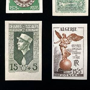 フランス領期 アルジェリア発行 各種シリーズ 切手シートによる試し刷り切手 アフリカ１９３０年〜１９５３年発行の画像3