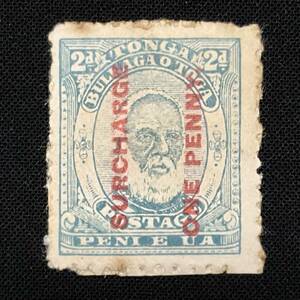  England . period ton ga kingdom issue [ George tu way 1.] special stamp over print and modified price ..sa- Charge stamp unused stamp 1895