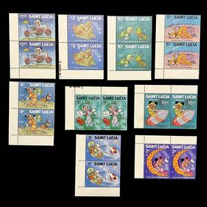  cent rusia issue [ Disney month surface put on land 10 anniversary (1979 year )] Carib sea England ream . participation country 1980 year 5 month 29 day issue unused stamp 