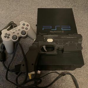 プレステ2本体 正規コントローラー ガンコン2動作未確認 ジャンク PlayStation 2 PS2 ソニー SONYの画像1