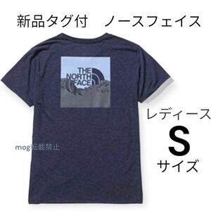 THE NORTH FACE 新品タグ付　ノースフェイス　メリノフォトクルー　半袖Tシャツ【Sサイズネイビー】レディース