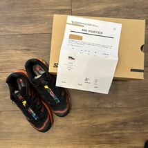 【MR PORTERオンライン購入】付属品完備【納品書付】SALOMON XT-6 Black / Chocolate Pulm / Vibrant Orange size 27cm US9.0 極美品_画像8