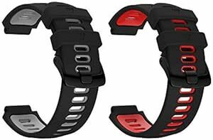 GARMINガーミン Foreathlete 235J 230J用 ベルト バンド 2色セット 交換バンド 交換ベルト シリコ