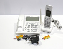 Panasonic パナソニック 電話機　VE-GZ71 デジタル コードレス 電話 親機 子機1台付 中古 ya1119_画像1
