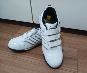  safety shoes Fuji gloves industry N5088 heaven cow enamel safety sneakers ( white ( white )× silver ( silver ))25.. core entering Magic type oil resistant Asics Mizuno 