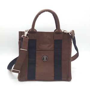 PORTER Porter Yoshida bag . rice field ... coffee collaboration 2way tote bag shoulder bag S size Brown brand Logo tp-24x302