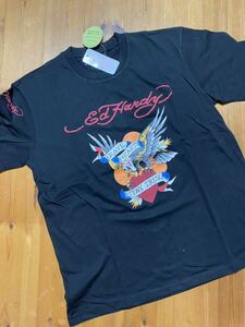 ★ ED HARDY エド　ハーディー　半袖プリントTシャツ　黒　M 新品　2727 鷲