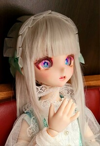 DDH-10 セミホワイト肌 カスタムヘッド ミニドルフィードリーム フルセット ドールスタンド MDD