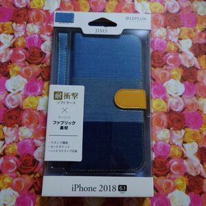 iphonexr 手帳カバー ソフトケース デニムフラップケース 3色デニム スタンド機能有り マグネット ストラップ付き