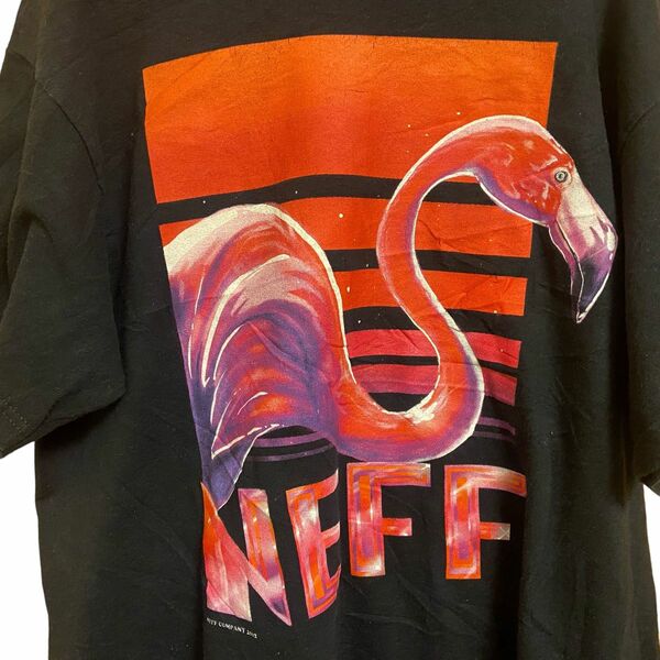 ★海外古着★ NEFF メキシコ製　アニマル　古着　フラミンゴ　Tシャツ