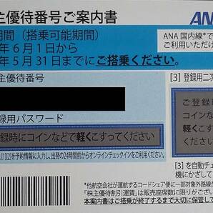 ANA株主優待券 ２枚セット 2024年5月31日まで①の画像1