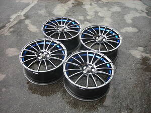 WedsSport ウェッズスポーツ SA-15R ブルーライトクローム 18インチ 7.5J OFF+45 PCD100 5H 4本 86 BRZ GR86 インプレッサ MADE IN JAPAN