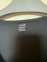 SHEIN　Ｖネック バットウイングスリーブ Tシャツ　ブラック/XL(JP-3XL)　一度洗濯はしましたが未着です_画像3