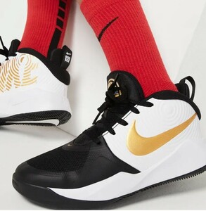  новый товар не использовался товар Nike команда hustle?? D 9 черный Gold 24cm Junior баскетбол AIR воздушный NIKE