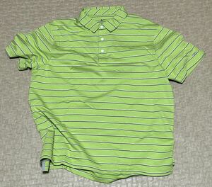 NIKE GOLF・DRI-FIT ナイキ ゴルフ プレイヤー ストライプ S/S ポロ ボーダー ポロシャツ・2XL サイズ・新品