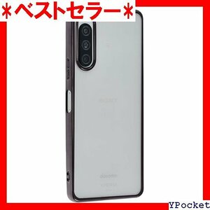 Xperia 10 V ケース TPU color X Qmobile モバイル ブラック A914X10VBK 538