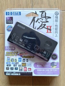 I-O DATA　アイ・オー・データ機器　メモリーカードリーダー・ライター　優Ⅱ　USB2‐W33RW/B