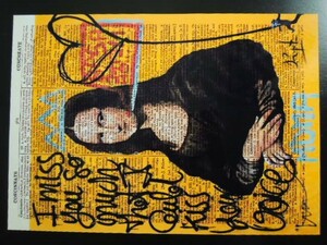 Art hand Auction A4 镶框海报蒙娜丽莎莱昂纳多达芬奇班克斯巴斯奎特街头艺术绘画班克斯镶框, 内饰配件, 相框, 其他的
