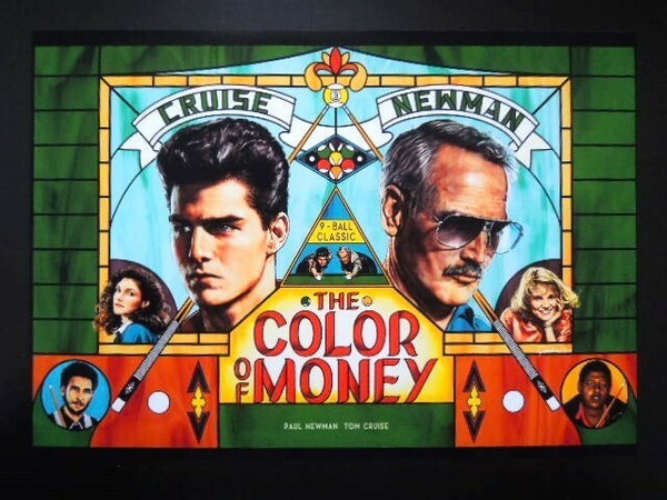 A4 額付き ポスター ビリヤード 映画 ハスラー2 ポールニューマン トムクルーズ The Color of Money 俳優 Paul Newman Tom Cruise