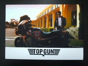 A4 額付き ポスター TOP GUN バイク KAWASAKI GPZ900R トムクルーズ 教官 フォトフレーム 額装済み