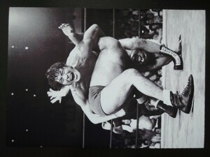 A4 額付き ポスター アントニオ猪木 Antonio Inoki タイガージェットシン 卍固め 1974 プロレス 