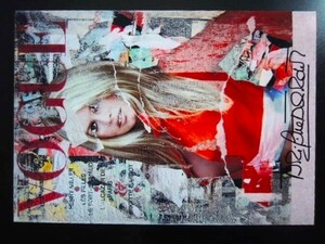 A4 額付き ポスター vogue ブリジットバルドー Brigitte Bardot フランス モデル ヴォーグ アート