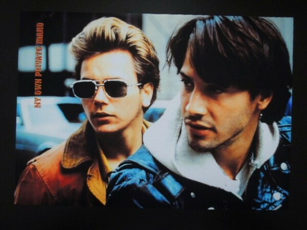 A4 額付き ポスター キアヌリーヴス リバーフェニックス My Own Private Idaho アメリカ 1991 