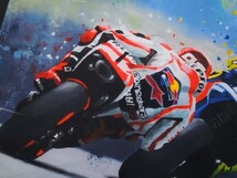 A4 額付き ポスター マルクマルケス バレンティーノロッシ Marc Marquez Valentino Rossi バイク レース_画像2