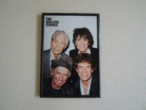 A4 額付き ポスター ローリングストーンズ The Rolling Stones ミックジャガー キースリチャーズ 集合写真 _画像4