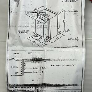 PARTRIDGE/パートリッジ  出力トランス  TK3413 1台  図面付(コピー)  通電未確認  ジャンク扱いでの画像8