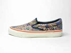 定価10％OFF！2023限定モデル新品！【Vans Vault×ナイジェル・ケーボン】US8.5(26.5cm)・スリッポン・ジャカード織り ペイズリー/ボルト