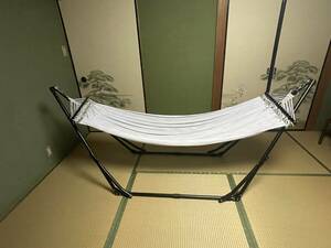 ★ハンモック 自立式 耐荷重225kg 屋内 屋外 ★美品　クリーニング済み