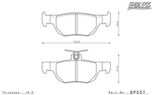 ENDLESS エンドレス ブレーキパッド SSM PLUS 1台分セット MAZDA3 FASTBACK/MAZDA3 SEDAN BP5P/BPFP/BP8P MP556557_画像4