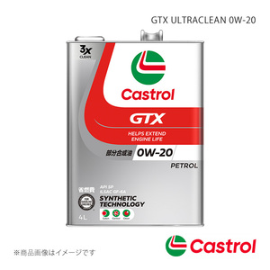 Castrol/カストロール GTX ULTRACLEAN 0W-20 4L×6本 オーリス オートマチック・CVT 4WD 1500cc 2012年08月～2015年04月