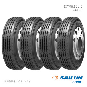 SAILUN サイルン EXTMILE SL16 チューブタイプ 7.50R16 14PR T/L 4本セット タイヤ単品