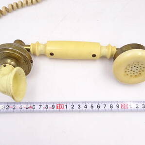 AA1502/ヴィンテージ 日本製 ダイヤル式 電話/レトロ 古い アンティーク インテリア/保管品 メーカー不明の画像8