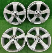 ◇VWオーナー必見！フォルクスワーゲン ゴルフトゥーラン純正 16×6J 112/5H +50 φ57 ゴルフやジェッタ等に!札幌南区発 店頭引取大歓迎!◇_画像1