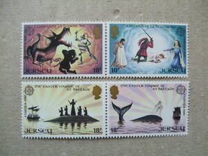  jersey -1981 year Europe stamp 4 kind . unused beautiful goods 