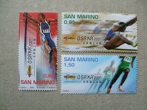 サンマリノ　２００７年　世界陸上競技選手権大会　３種完　未