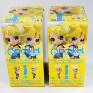 Q posket 鏡音リン フィギュア ２個セット タイプＡ 未開封品 Qposket の画像4