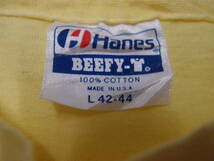 ◆古着卸USA■Hanes☆長袖Tシャツ★★★L　 BEEFY-T　1987　MADE IN USA　アメリカ直輸入　SALE お見逃しなく!_画像3