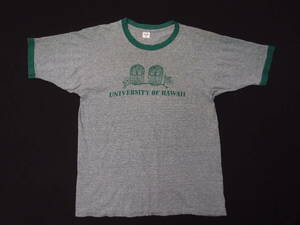 ◆古着卸USA■ARTEX☆Tシャツ★★★XL　ビンテージ　UNIVERSITY OF HAWAII　リンガー　 アメリカ直輸入　SALE お見逃しなく!